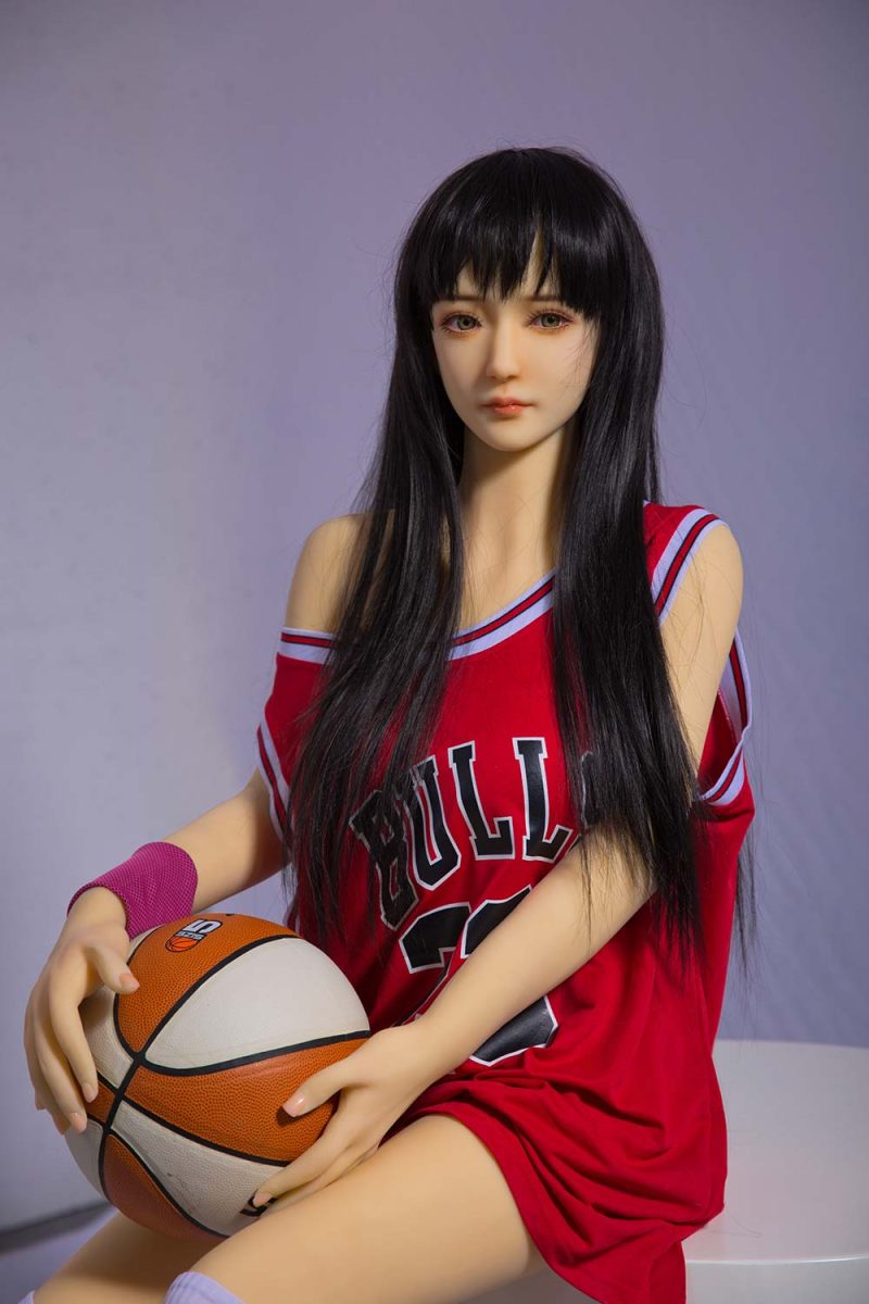 Lust doll Trägt rotes Basketballtrikot
