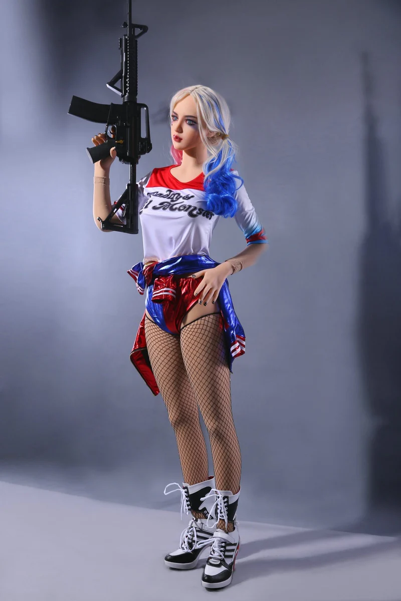 Maschinengewehr cosplay Realistische Sex puppe