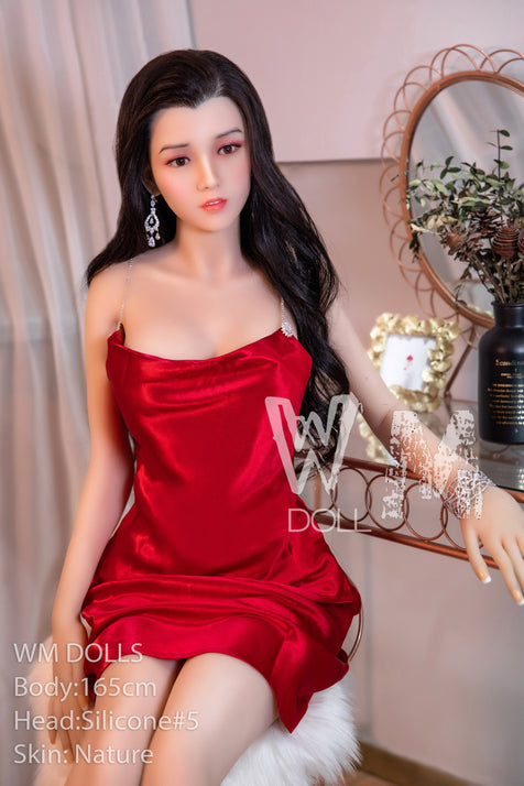 Asiatische roten Strapskleid real Sexpuppe